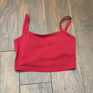 SHEIN Red Women's Crop Top
